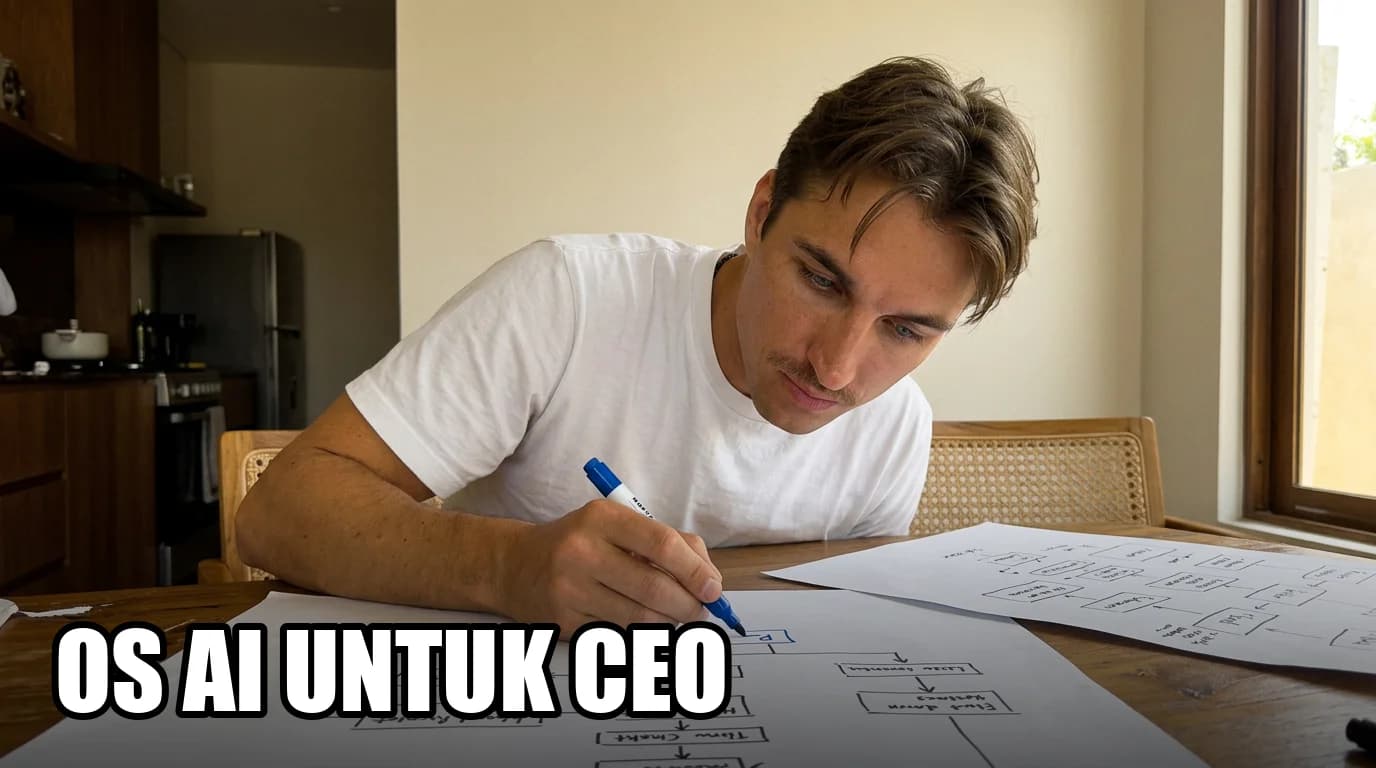 Gambar sampul untuk artikel "AI Operating System untuk CEO: Cara Menjadikan AI Kapabilitas Perusahaan (Bukan Proyek Sampingan)"