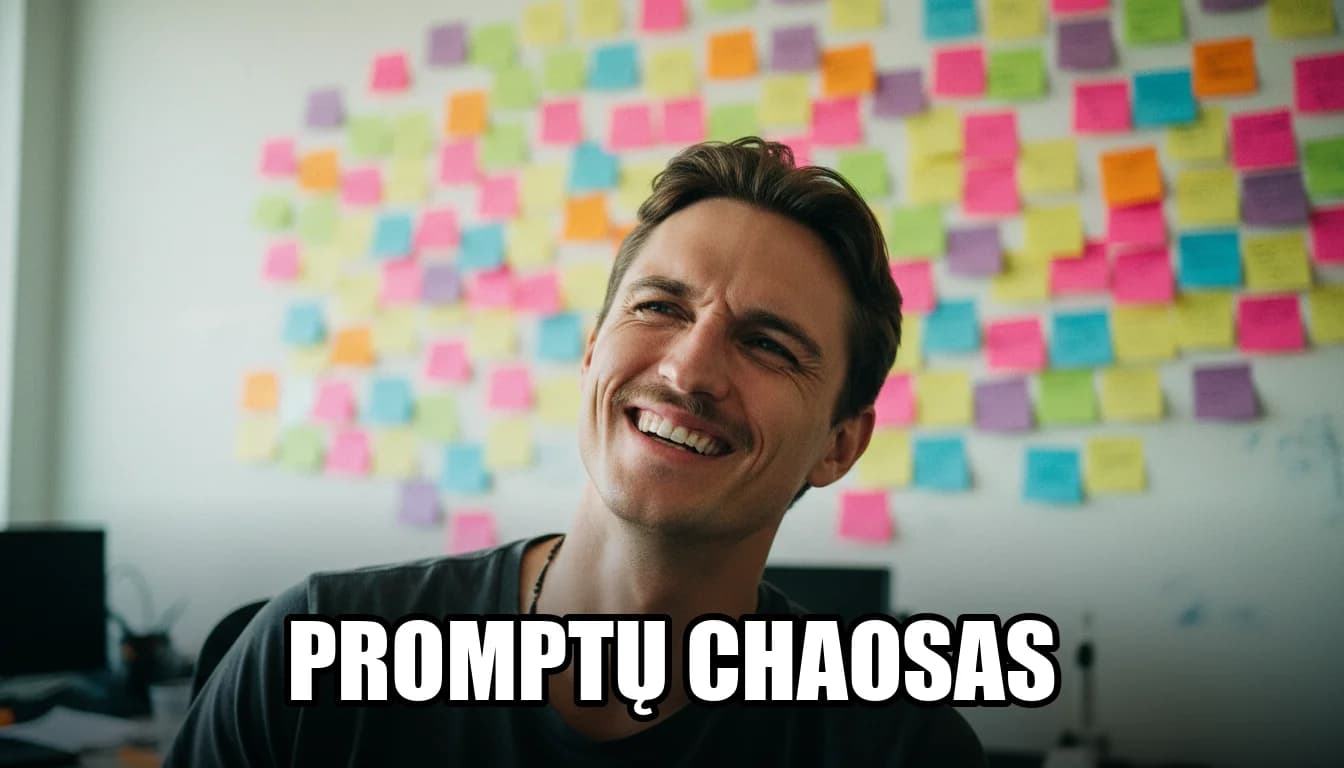 Straipsnio "Užklausų chaoso problema: kodėl DI įmonėse neveikia, net kai visi naudoja ChatGPT" viršelio nuotrauka